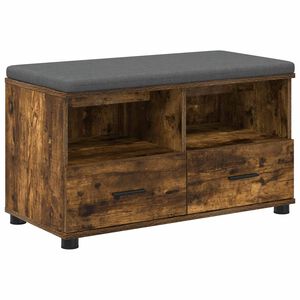 vidaXL Haldna klop Dimljeni Hrast 80 x 38 x 46 cm