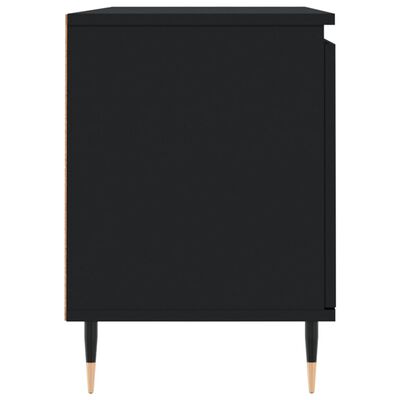 vidaXL TV omarica črna 104x35x50 cm inženirski les