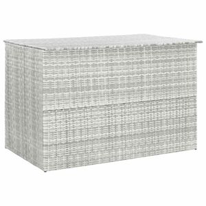 vidaXL Vrtna &scaron;katla svetlo siva 150x100x100 cm poli ratan