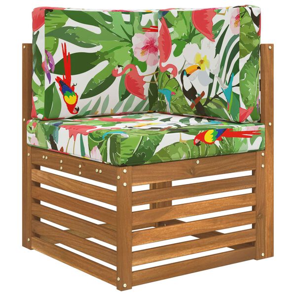 vidaXL Zunanja blazina za kavč 3 pcs barvito Poliester