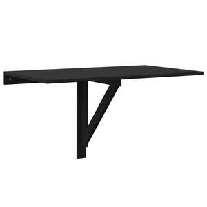 vidaXL Zložljiva stenska miza črna 100x60x56 cm inženirski les