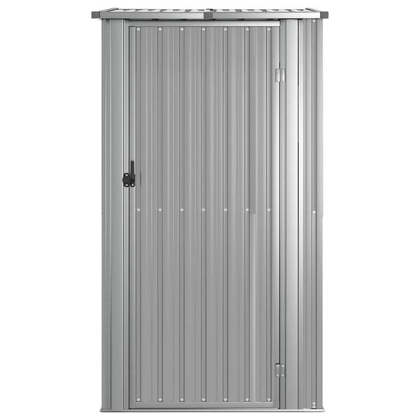 vidaXL Vrtna lopa siva 118,5x97x209,5 cm pocinkano jeklo