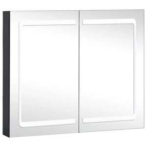 vidaXL LED kopalni&scaron;ka omarica z ogledalom 80x12,2x68 cm