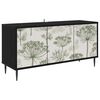 vidaXL TV omarica GOTHA 102 x 33 x 51 cm Črni hrast Inženirski les