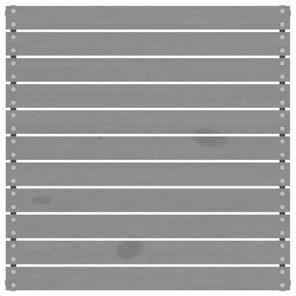 vidaXL Vrtni stolček za noge siva trdna borovina