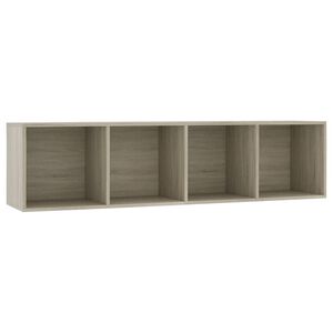 vidaXL Knjižna / TV omara sonoma hrast 143x30x36 cm