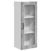 vidaXL Stenski stekleni omarica LUCCA Betonsko siva 40 x 31 x 100 cm