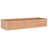 vidaXL Vrtna visoka greda Rjava 300 x 100 x 54 cm alu.