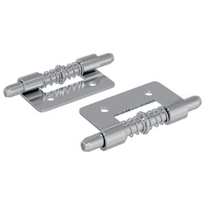vidaXL Zaponka 2 pcs srebrna 46 x 17 x 1,2 mm Jeklo