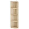 vidaXL Kotna polica 4 ravni 31,5 x 31 x 130 cm Inženirski les