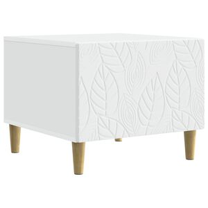 vidaXL Klubska miza Bela 50 x 49 x 40 cm Inženirski les