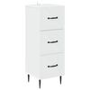 vidaXL Predalna omara Bela 33 x 34,5 x 89,5 cm Inženirski les