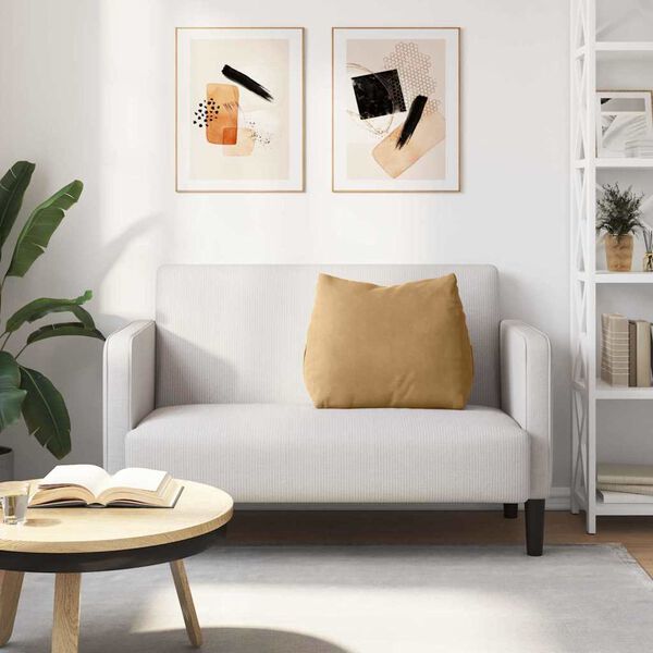 vidaXL Poglavni vzglavnik Rjava 60 x 20 x 50 cm Žametna tkanina