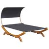 vidaXL Zunanja postelja s streho 165x203x126 cm trden les antracit