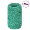 vidaXL Vrv za čoln zelena 2 mm 25 m polipropilen