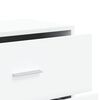 vidaXL Komoda bela 60x31x84 cm inženirski les