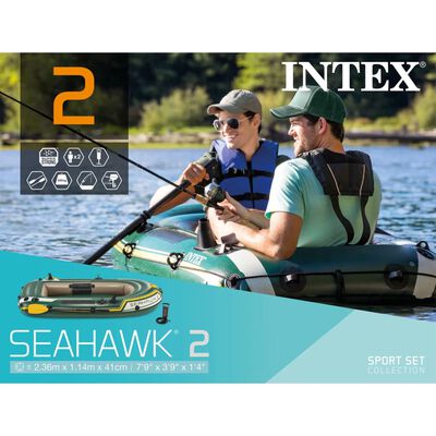 Intex Seahawk 2 napihljiv čoln z vesli in tlačilko 68347NP
