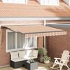 vidaXL Retraktilna tenda Modra in Oranžna 300 x 250 cm