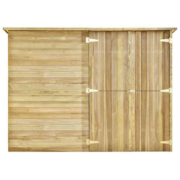 vidaXL Vrtna lopa 232x110x170 cm impregnirana borovina