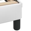 vidaXL Posteljni okvir Dover bel 140x190 cm umetno usnje