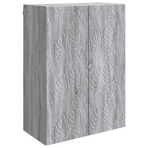 vidaXL Omara za steno 66 x 34,5 x 90 cm Inženirski les Siva Sonoma