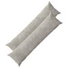 vidaXL Prevleka za blazino 2 pcs HEERLEN Svetlo siva 40 x 145 cm