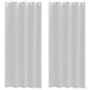 vidaXL Voile zavesa 2 pcs Svetlo siva 225 x 140 cm Poliester