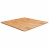 vidaXL Okrogla mizna plo&scaron;ča svetlo rjava 80x80x1,5 cm trdna hrastovina