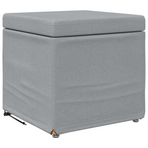 vidaXL Stolica Svetlo siva 41 x 41 x 40 cm Tkanina in obdelano les
