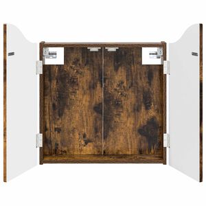 vidaXL Omara za tarče Dimljen hrast 56 x 12 x 63 cm Inženirski les