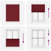 vidaXL Plisirana žaluzija Bordeaux Red 105x100 cm Širina tkanine