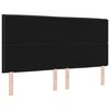 vidaXL Vzglavje Črna 180 cm blago