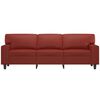 vidaXL Kavč trosed vinsko rdeč 180 cm umetno usnje