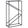 vidaXL Stojalo za drva antracit 60x25x100 cm Hladno valjano jeklo