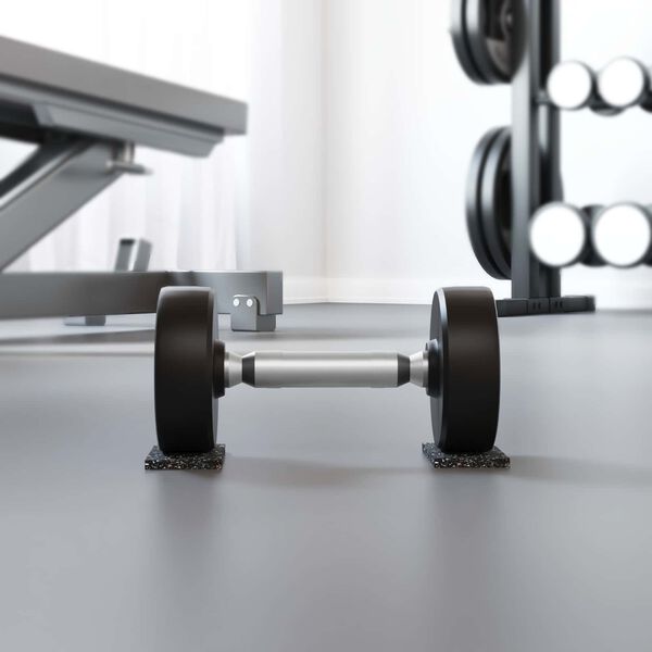 vidaXL Guma valj Črna Guma