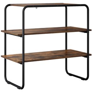 vidaXL Konzolna miza Dimljen hrast 60 x 41 x 75 cm Inženirski les