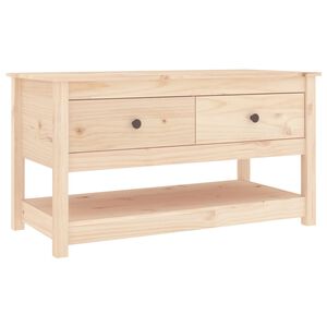 vidaXL Klubska mizica 102x49x55 trdna borovina
