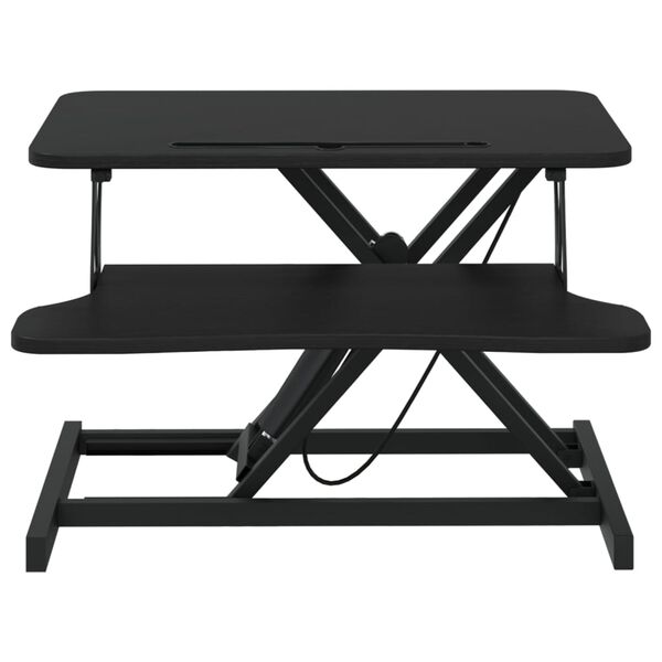 vidaXL Nastavljiva delovna postaja 60x40x(13-41,5)cm jeklo in inž. les