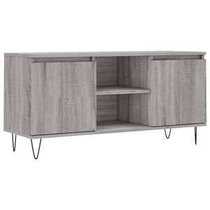 vidaXL TV omarica siva sonoma 104x35x50 cm inženirski les