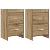vidaXL Posteljne mize 2 kos Artisan hrast 40 x 30 x 60 cm