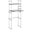 vidaXL Polica za pralni stroj 77x52x192 cm aluminij