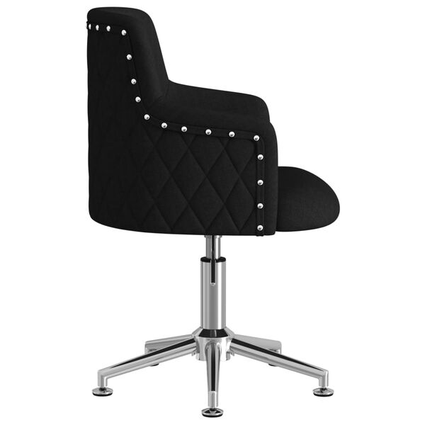 vidaXL Vrtljiv pisarni&scaron;ki stol črno blago