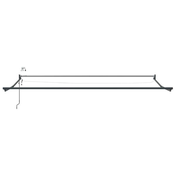 vidaXL Električni zložljivi okvir tende Antracit 4 x 2 m Aluminij