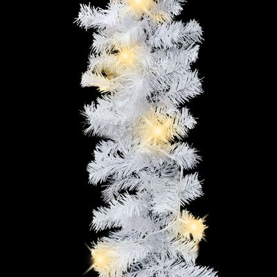 vidaXL Božična girlanda z LED lučkami 5 m bela