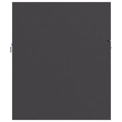 vidaXL Omarica za umivalnik siva 80x38,5x46 cm iverna plošča