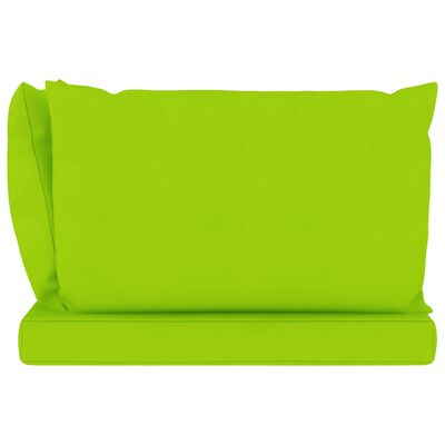 vidaXL Blazine za kavč iz palet 3 kosi svetlo zeleno blago