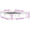 vidaXL Posteljni okvir brez vzmetnice voščeno rjav 160x200 cm borovina