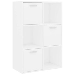 vidaXL Omara za shranjevanje bela 60x29,5x90 cm iverna plo&scaron;ča