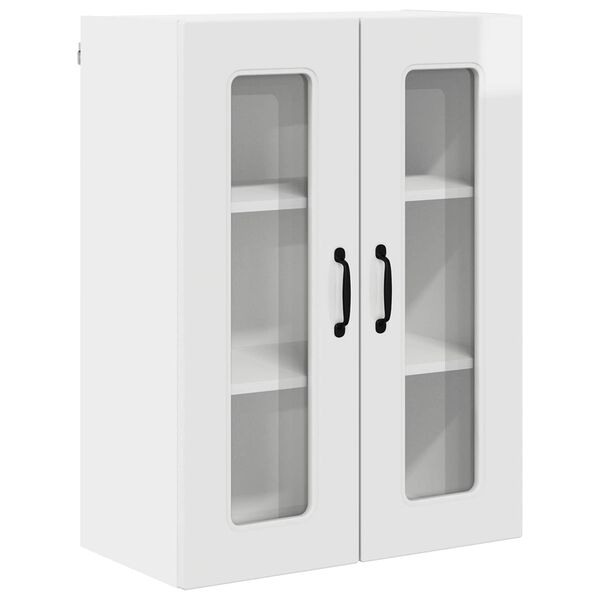 vidaXL Kuhinjski element Kalmar Visok sijaj bela 60 x 31 x 80 cm