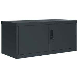 vidaXL Arhivska omara antracitna 90x40x40 cm jeklo